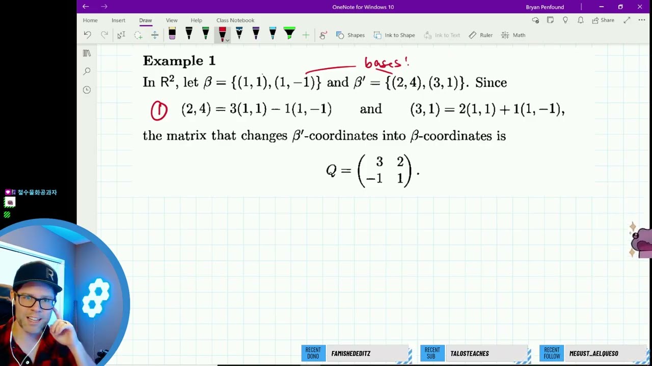 Advanced Linear Algebra Lecture 6: Change of Basis and Dual Spaces