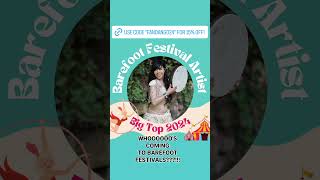 BAREFOOT FESTIVAL! CATTOWS FARM! WHO'S COMING??! #festival #cattowsfarm #melissabellydance