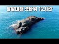 다양한 어종이 쏟아져 나오는 망망대해에 솟아 오른 초미니 갯바위 포인트