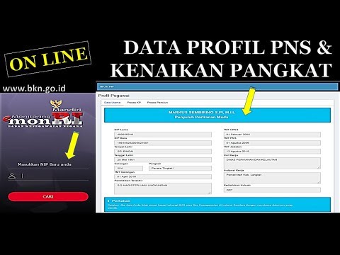 CARA MELIHAT DATA PROFIL PNS & KENAIKAN PANGKAT ONLINE DI BKN