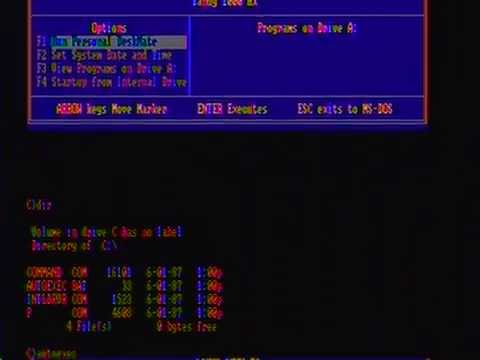 Tandy 1000 HX startup in 3 seconds DOS 2.11 in ROM