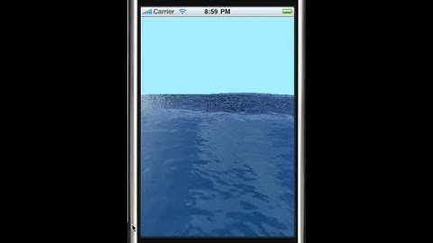 Ocean rendering on iPhone using opengl es 2.0