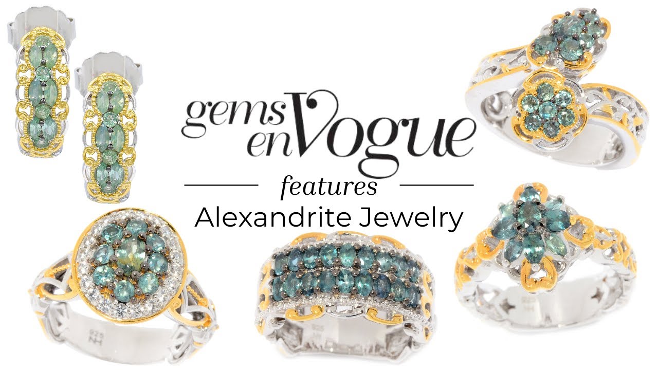 Gems en Vogue features Alexandrite Jewelry YouTube