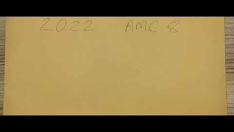 2022 AMC 8 LiveSOLVE