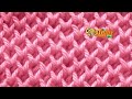 Cómo Tejer Punto Panal Original. Único. Honeycomb Brioche Stitch 2 agujas/palillos/tricot (807)