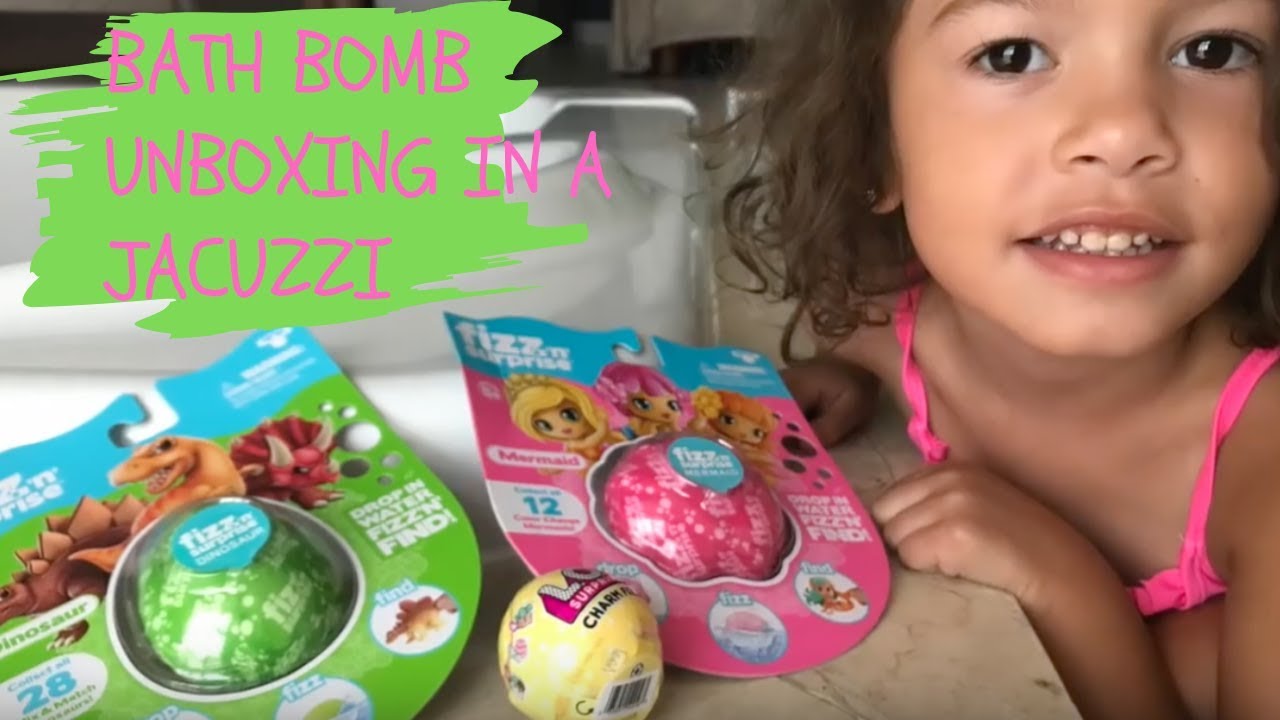 BATH BOMB UNBOXING IN A JACUZZI. YouTube