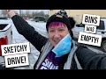 WE DROVE THROUGH A SNOW STORM TO GET TO THE GOODWILL OUTLET BINS!  [ I'M GLAD WE DID! ]