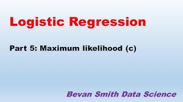 IML32: Logistic regression (part 5):  Maximum likelihood (c)