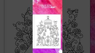 COSY COTTAGES colouring flip through | Colouring Heaven Pocket #15 | Only Human Art