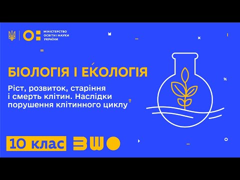 10 клас. Біологія.Ріст, розвиток, старіння і смерть клітин. Наслідки порушення клітинного циклу