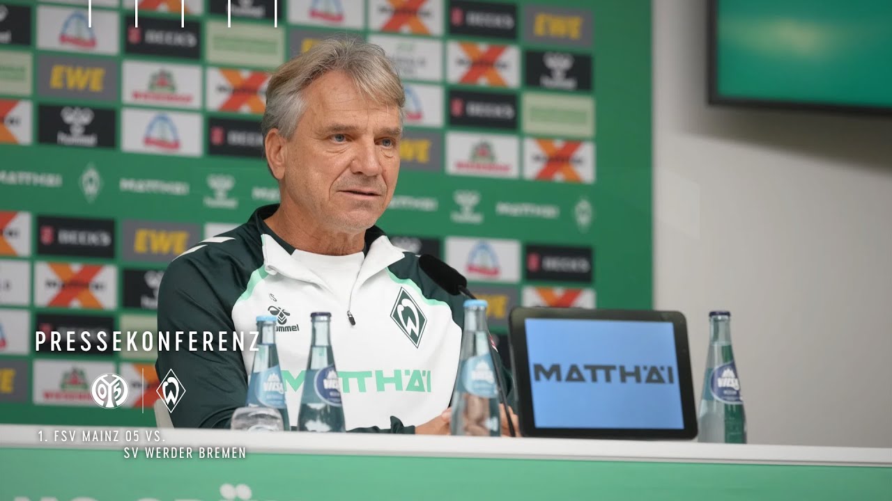 Pressekonferenz mit Horst Steffen vor Mainz | 1. FSV Mainz 05 vs. SV Werder Bremen