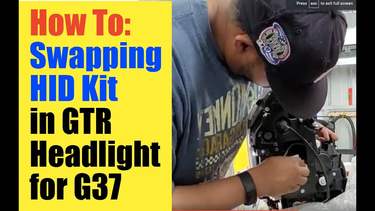 Swapping HID Kit into G37 GTR Headlight Infiniti G37 Sedan Upgrades New Head Lights for My