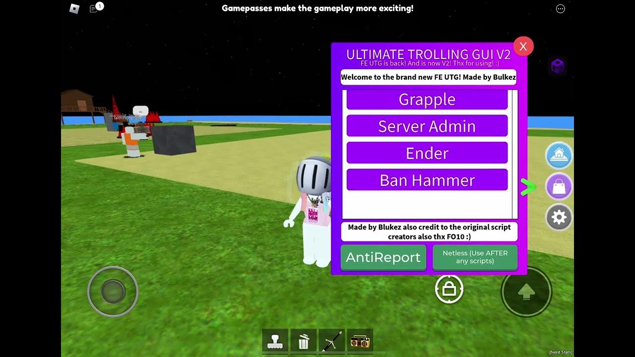 Roblox Fe Script Showcase (Fe UTG V2) - YouTube