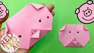 Easy Origami Pig Face