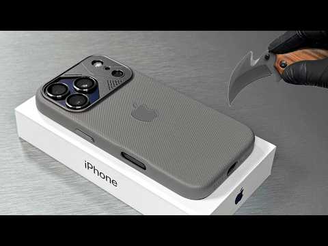 iPhone 17 Pro Deep Blue Unboxing 1TB + Accessories (Space Gray Case + Lens Protector) Aesthetic ASMR thumbnail