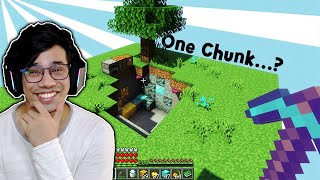 Beating Minecraft But You Can Only See One Chunk
