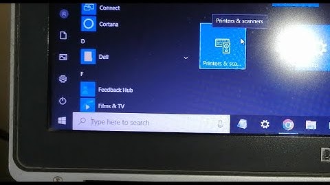 how to pin printers and scanners on start menu in windows 10 laptop