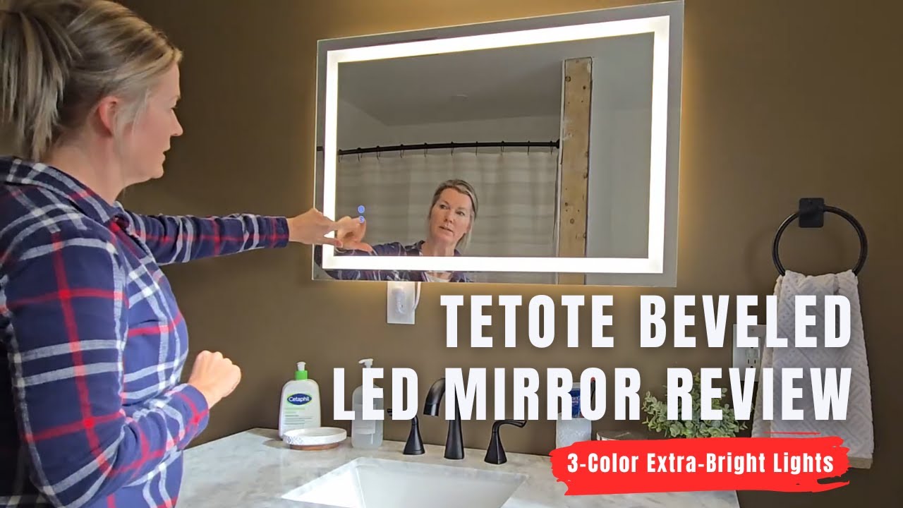 Honest Review | TETOTE Beveled Lighted Vanity Mirror | 3-Color Extra-Bright Lights