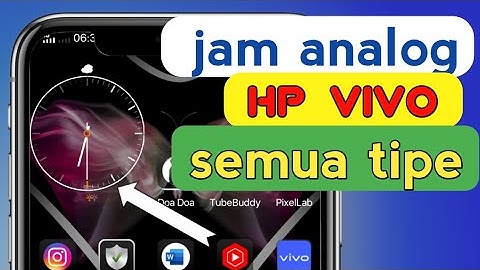 cara membuat widget jam analog hp vivo semua tipe.;