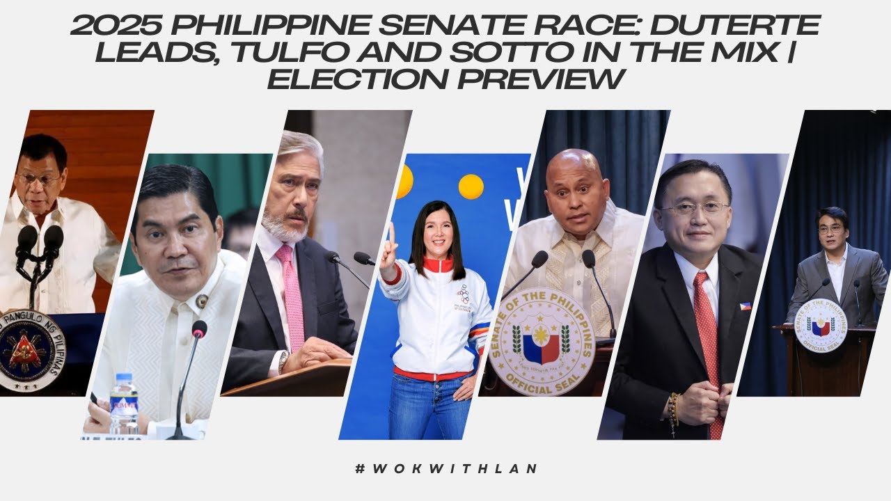 2025 philippine senate race duterte leads tulfo and sotto in the mix