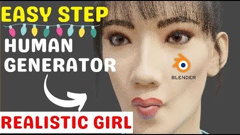 Create A Human Character in Blender : Human Generator Blender | Human Generator v3 : Blender Human