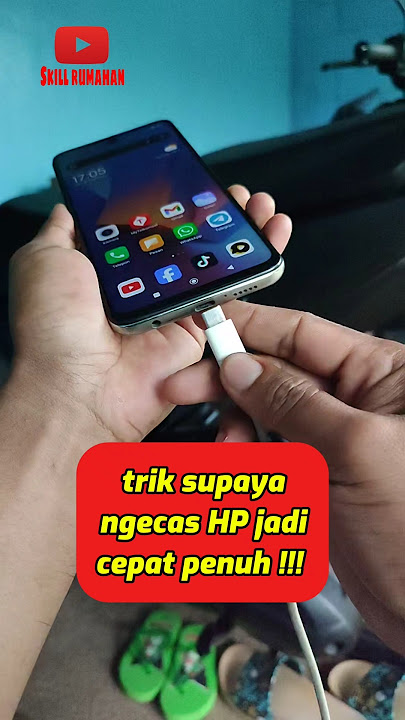 Trik supaya ngecas HP jadi cepat penuh ‼️