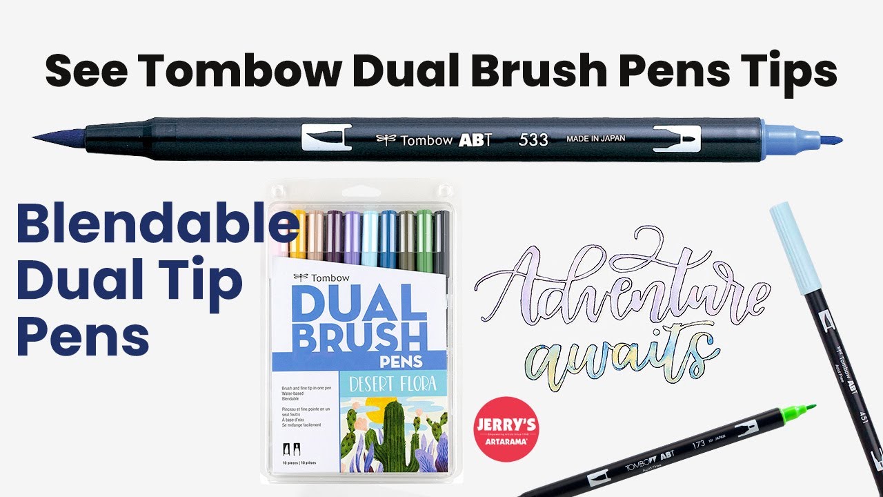 Tombow : Dual Tip Blendable Brush Pen Sets