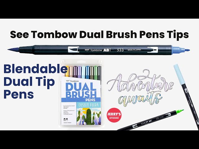 Tombow Dual Brush Pen Set of 6- Green Blendables
