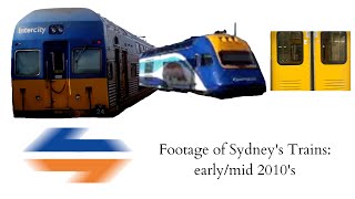 Footage of Sydneys Trains: early/mid 2010s
