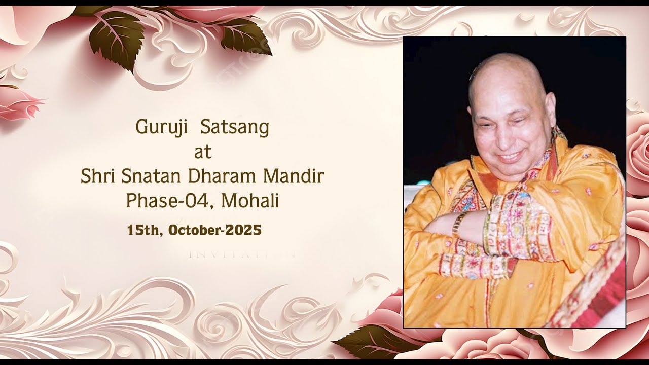 Guruji  Satsang at Shri Snatan Dharam MandirPhase-04, Mohali