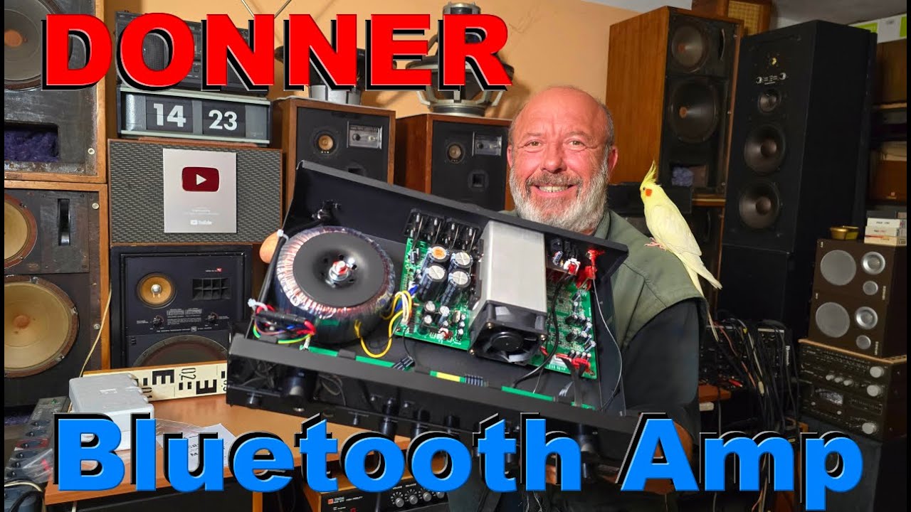 DONNER MAMP2 プリメインアンプ MAMP2ステレオアンプ600Wピーク2チャンネルBluetoothレシーバー
