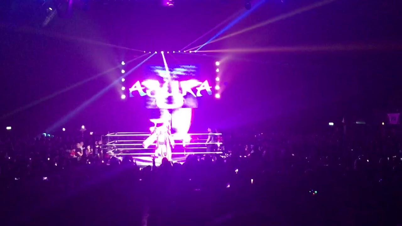 WWE Live London 2017 - Asuka and Mickie james entrance