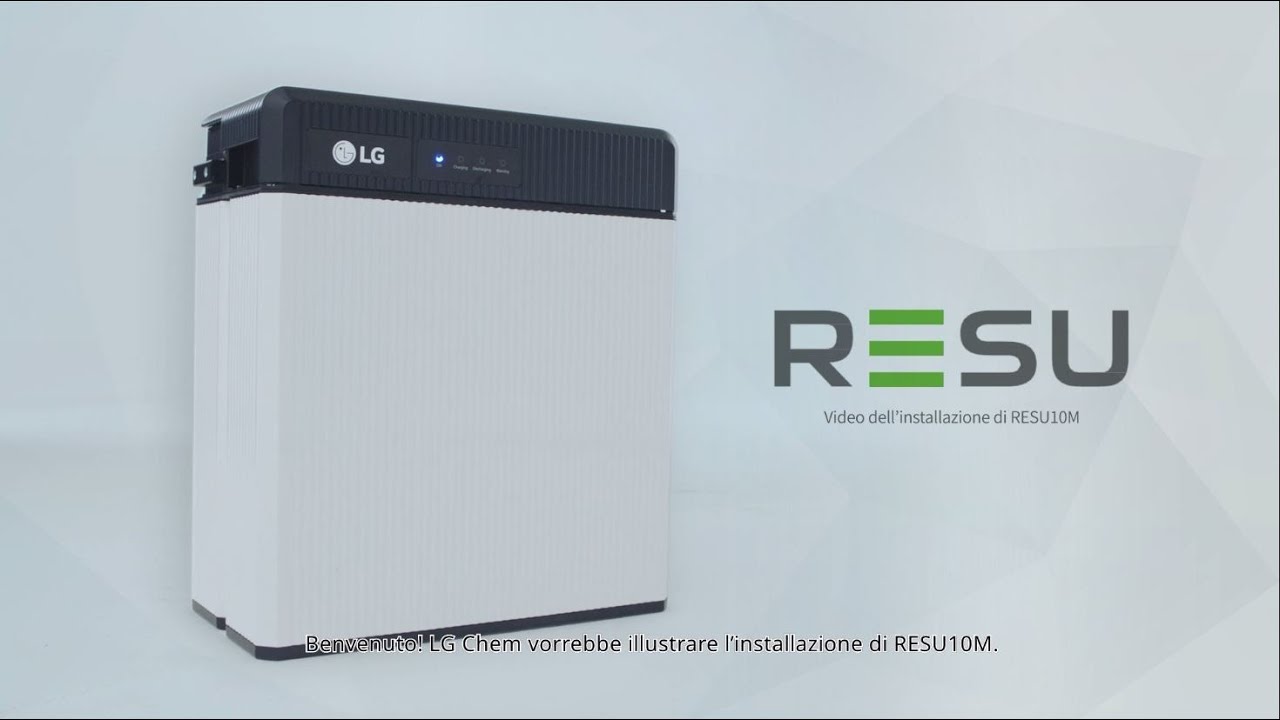[IT] LG Home Battery RESU10M Installation Video_Wallmounted YouTube