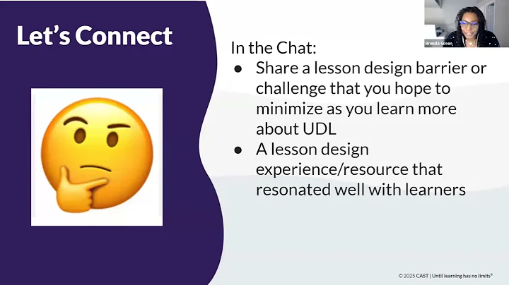 CCIL- Through the Lens of UDL Webinar Series: Lesson Design Workshop - February 24, 2025