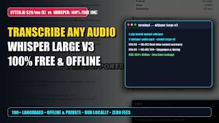 Transcribe ANY Audio to Text FREE with Whisper Large v3 (Complete Tutorial)