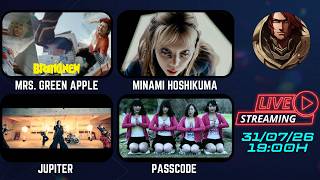 Mrs. GREEN APPLE - MINAMI HOSHIKUMA - Jupiter - PassCode #livepix #reaction