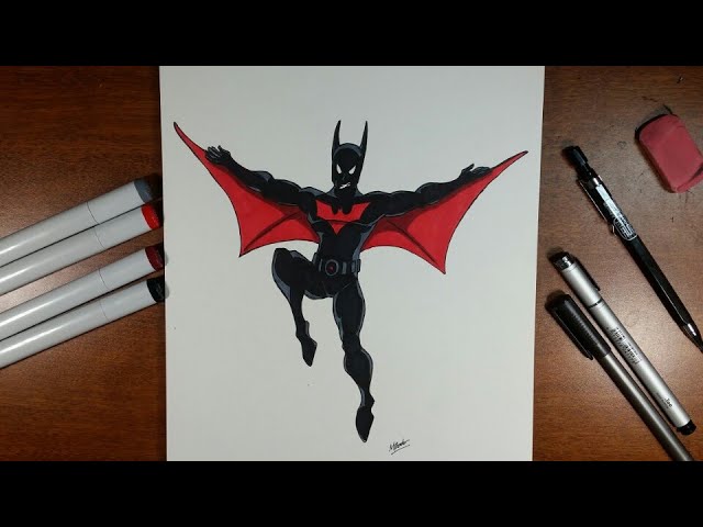 How to Draw Batman Beyond - YouTube