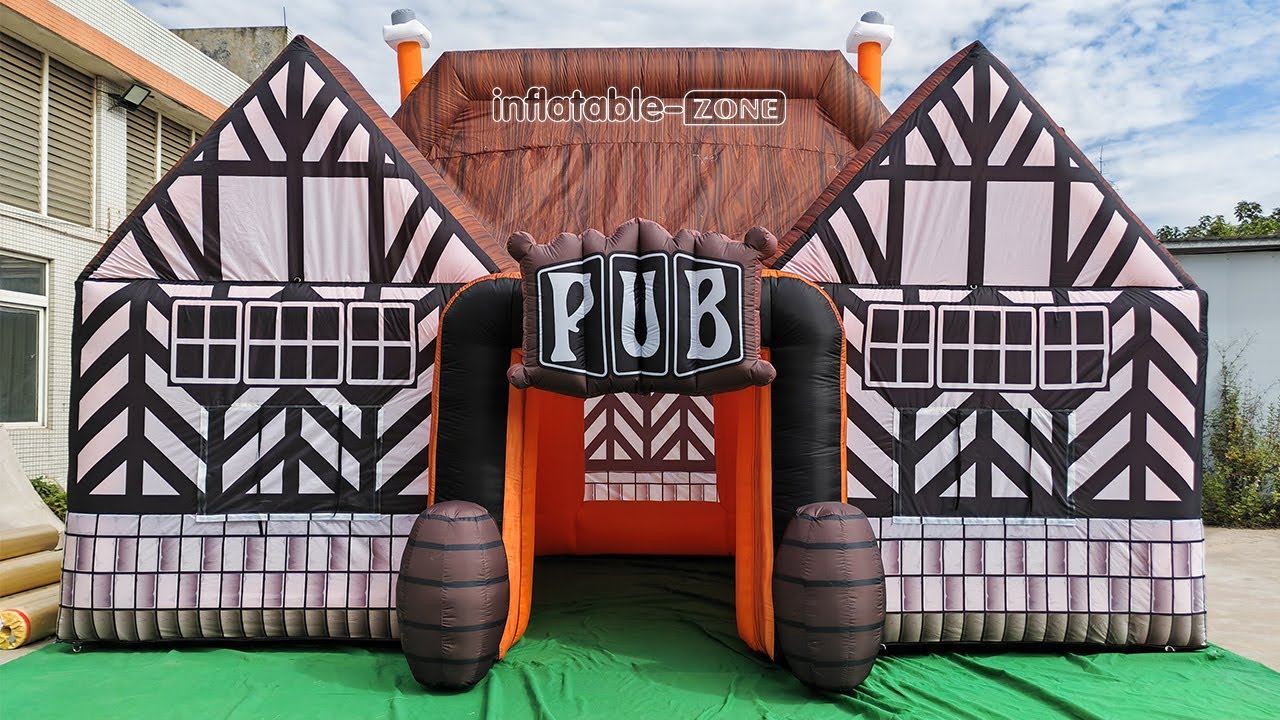7x4.5m Inflatable Commercial Portable House Shaped Giant Inflatable ...