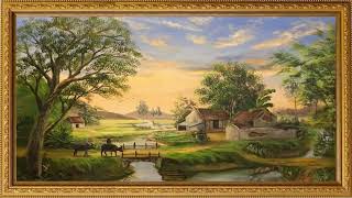 Picture with flowers | TV frame | Vintage painting that conveys peace and tranquility to your home. screenshot 2
