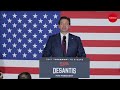 DeSantis celebrates second-place finish in Iowa