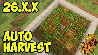 Minecraft 26.2 AUTO HARVEST  - how to use | Minecraft 26.2 auto farm Cheat 26.2 Fabric