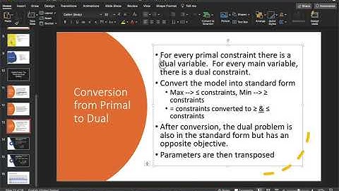 Primal and Dual Problem