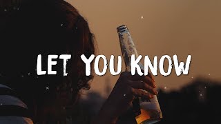 Sody - Let You Know (Lyrics)