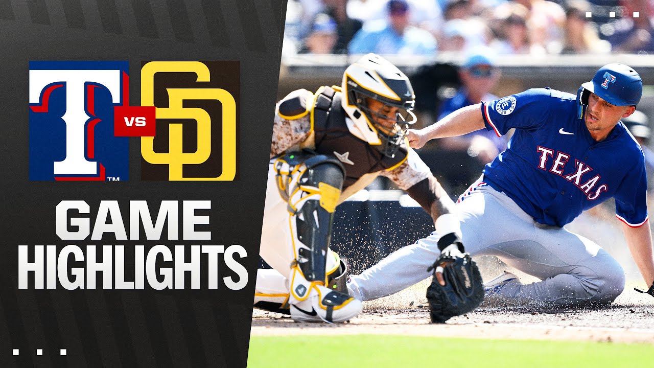 Rangers vs. Padres Game Highlights (7/4/25) | MLB Highlights