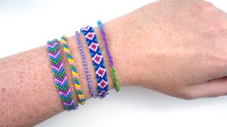 How to Make DIY Friendship Bracelets Beginners (Diagonal Pattern) 