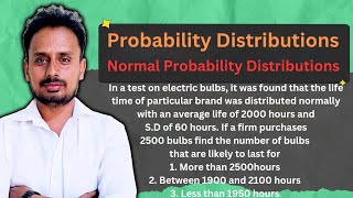 Probability of Normal Distribution | Important Problem