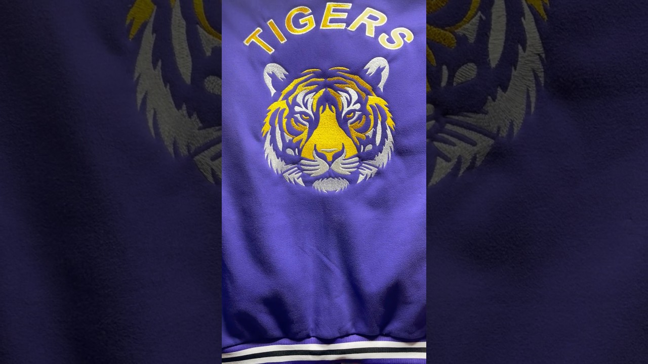 new Varsity style jacket with custom embroidery 2024. 