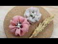 how to make flower from organza - easy and simple