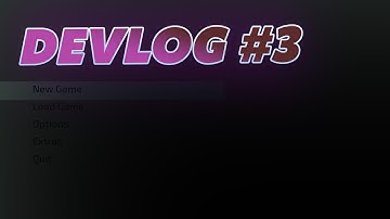 Devlog #3 Menus || Sci-fi Game Development