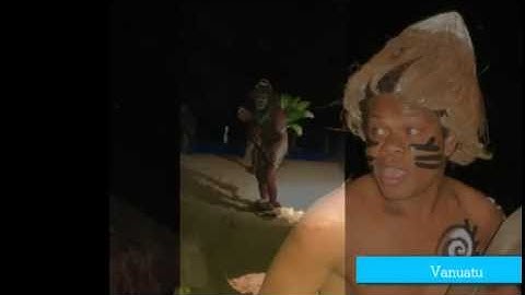 Vanuatu Warriors dancing at Breakas Beach Resort 2016 Port Villa